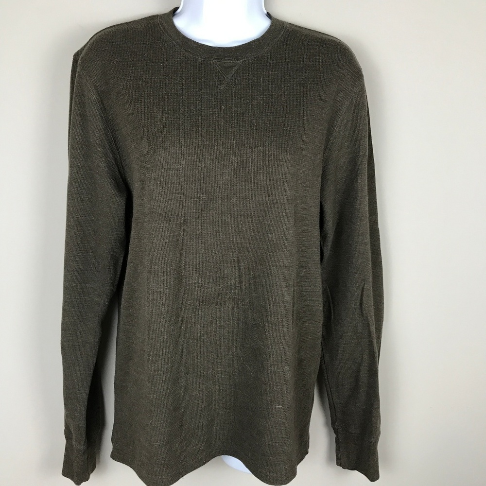 🌴 Rail Brown Thermal Knit LS Sz S